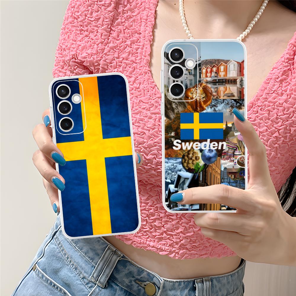 Phone Cases Sweden - Schwedische Flagge Handyhülle für Samsung Galaxy