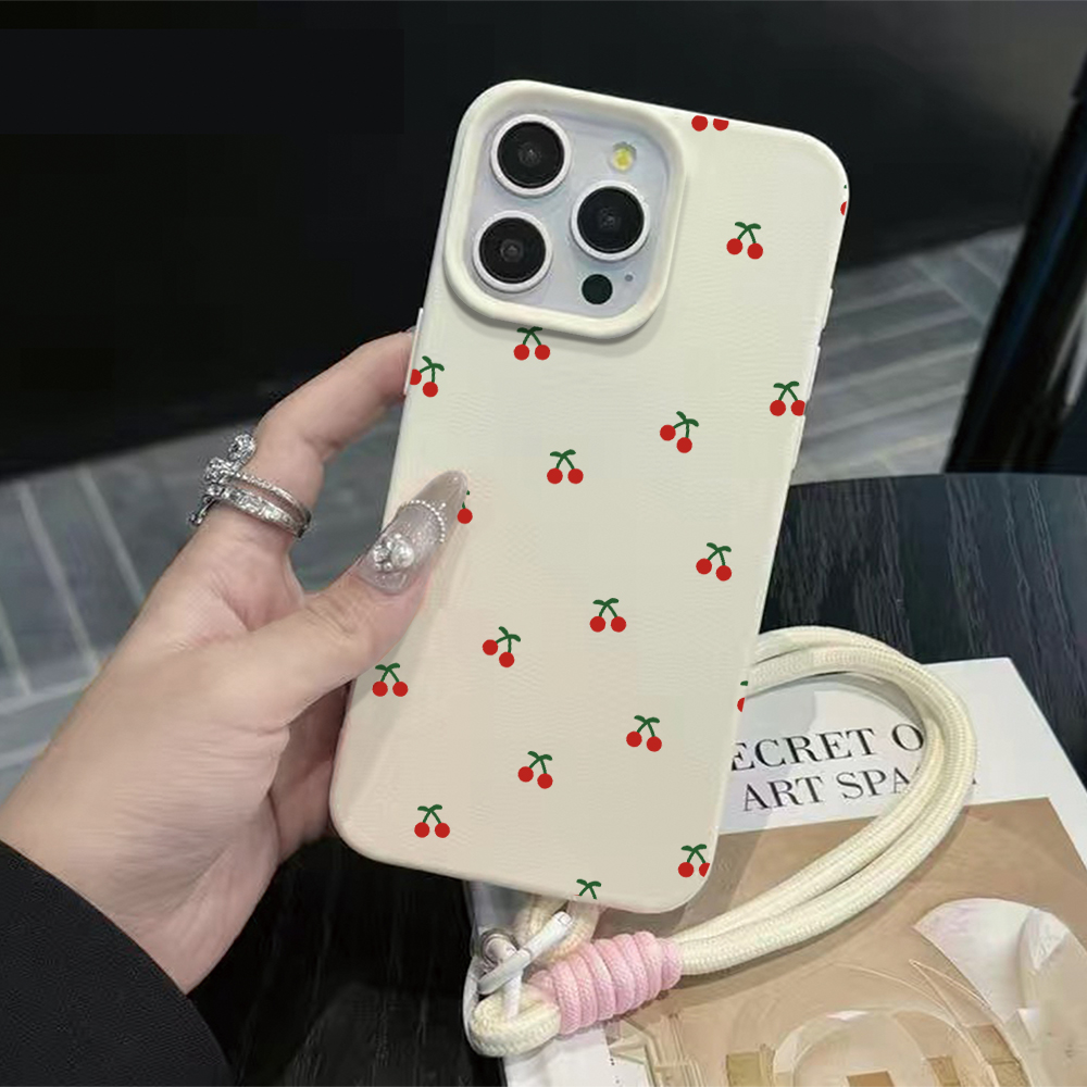 Phone Cases Cherry - Little Cherry Strap Rope Handyhülle für