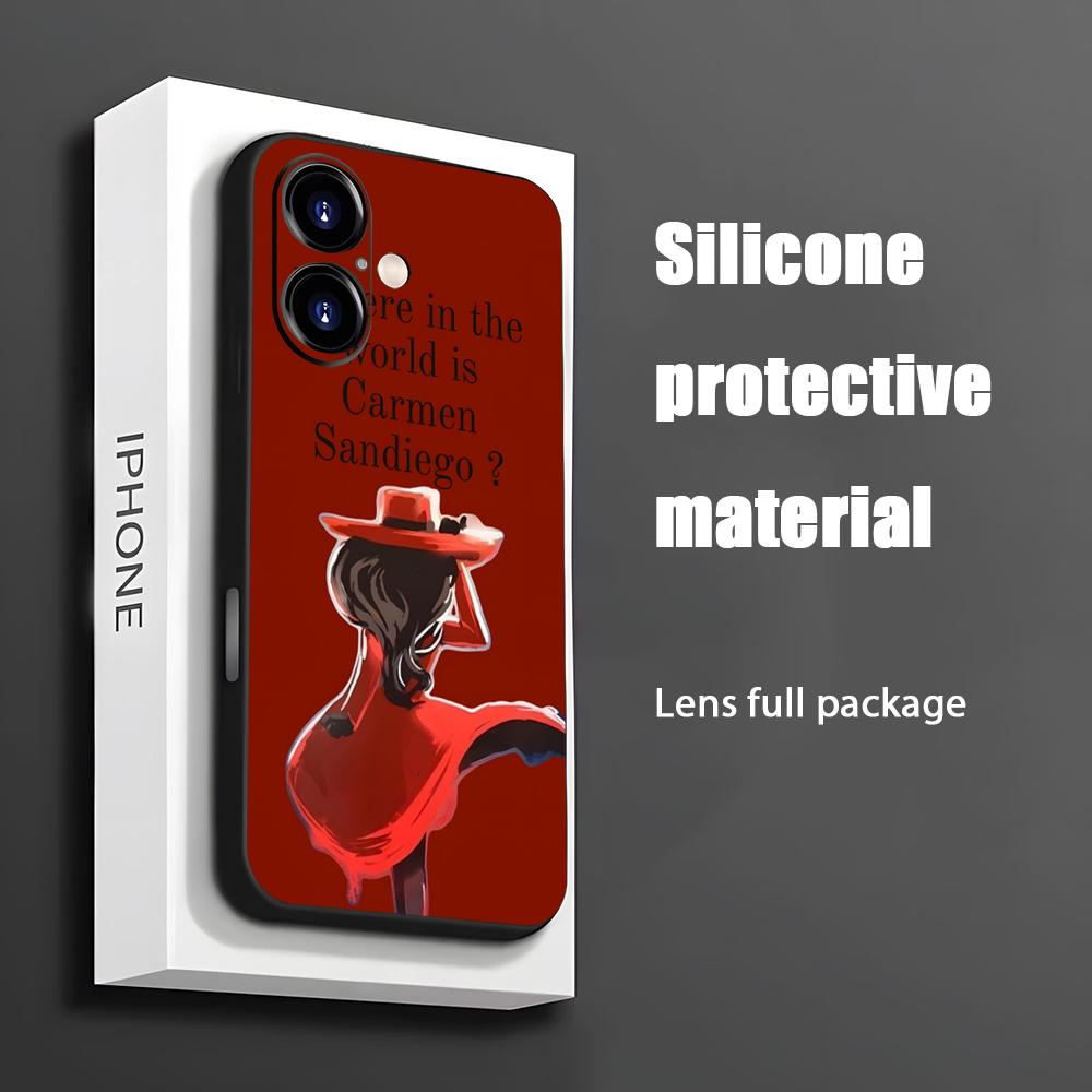Phone Cases Protective - Heiße Carmen Sandiego Cartoon Handyhülle für