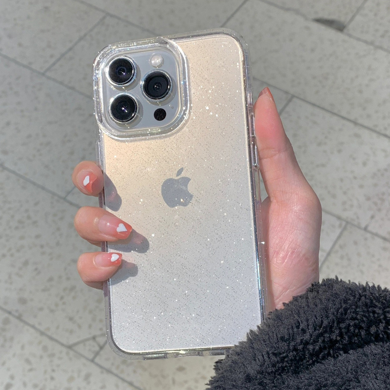 Phone Cases Expensive - Transparente, einfache Glitzer-Handyhülle für iPhone 16