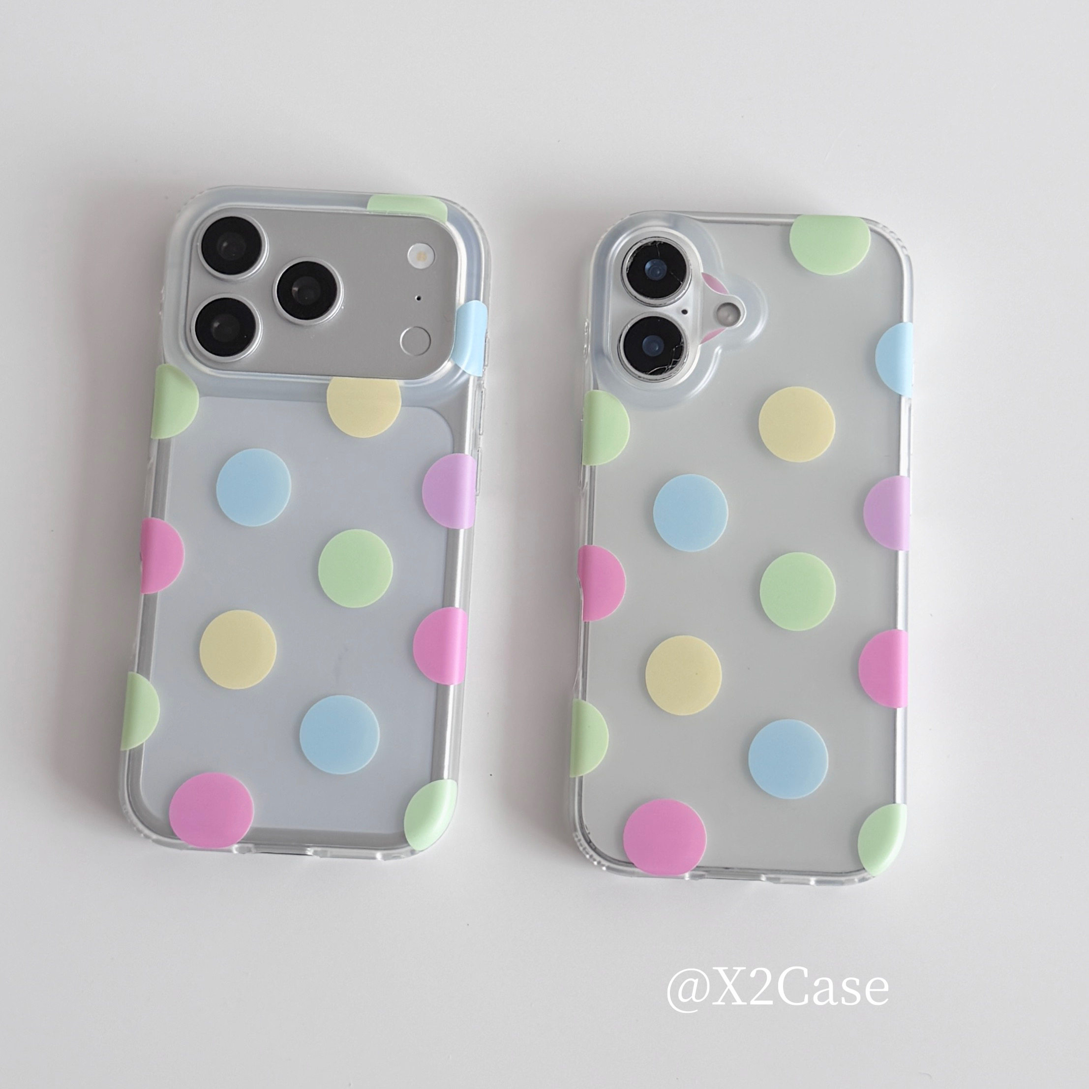 Phone Cases Iphone 15 Pro Max - Korea Ins Bunte Polka Dots Matte