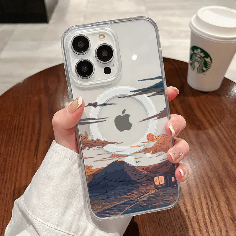 Phone Cases Trending - Sonnenuntergang-Muster Modische Handyhülle für iPhone 17