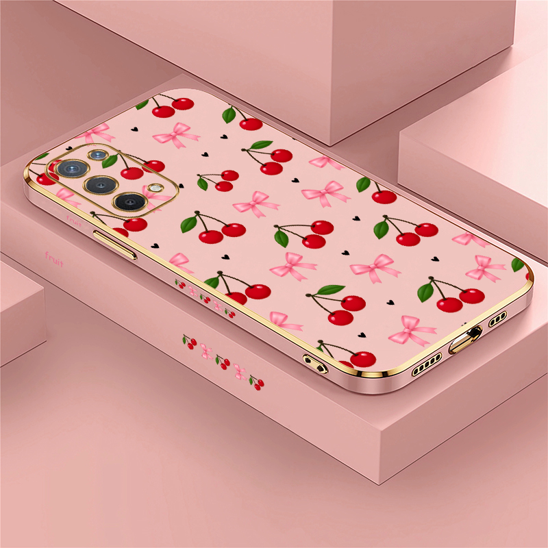 Phone Cases Oppo - Niedliche rote Kirschschleifen-Handyhülle für OPPO A54