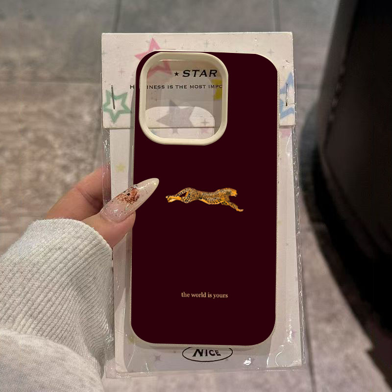 Phone Cases Trending - Minimalistische Handyhülle mit Leopardenmuster für iPhone