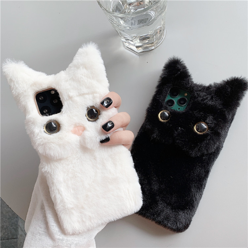 3D Niedliche Cartoon-Katze Plü – Phone Cases Iphone 17 Pro Bewertung und Preis