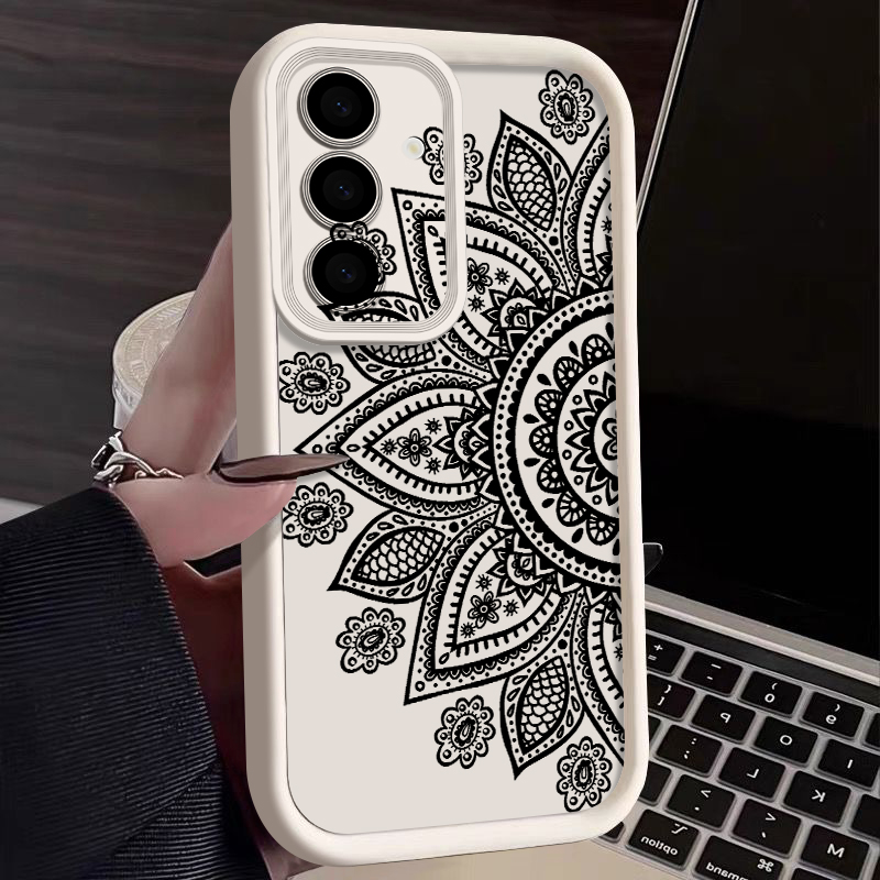 Retro-Blumen-Totem-Muster-Hüll – Phone Cases Galaxy A17 Bewertung und Preis