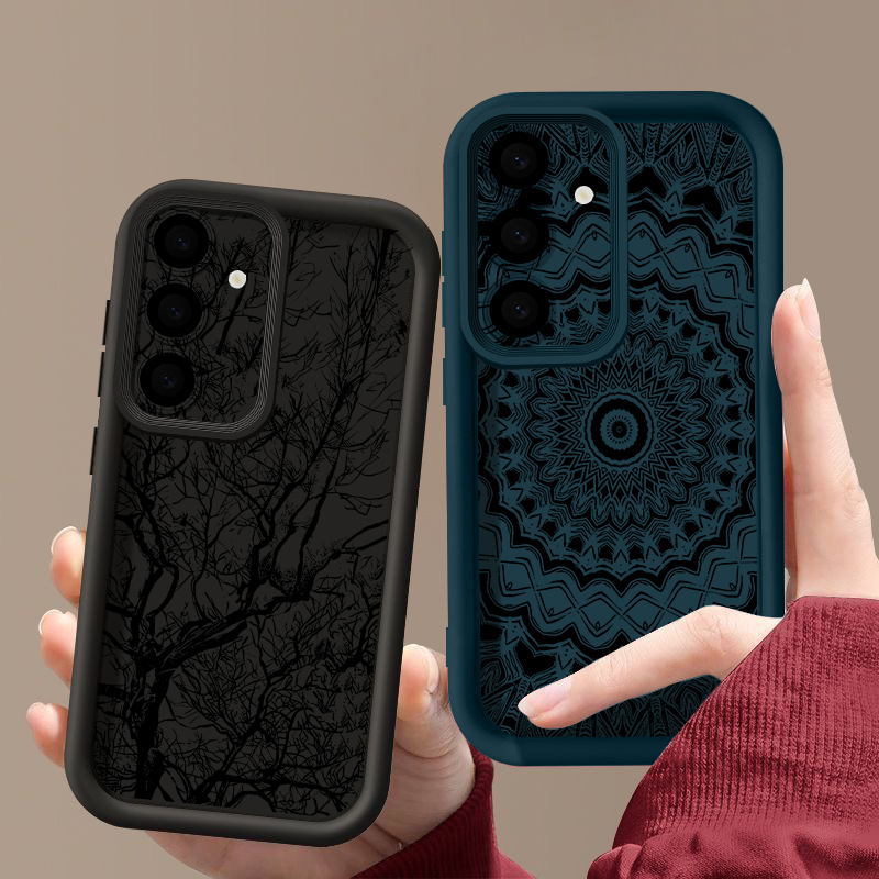 Retro-Blumen-Totem-Muster-Hüll – Phone Cases Galaxy A17 Bewertung und Preis