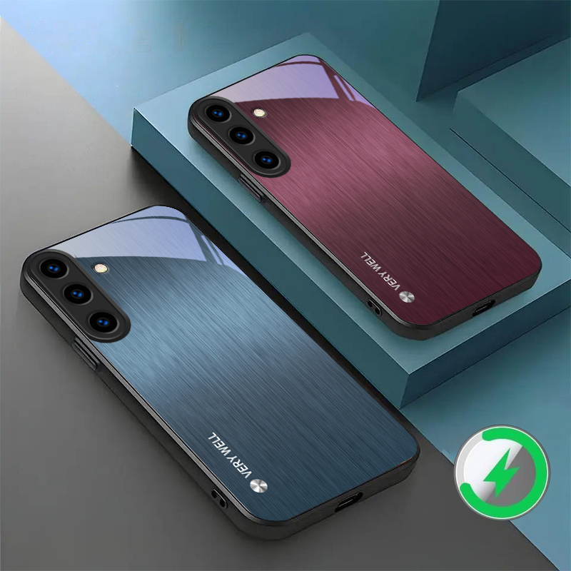 Minimal gebürstetes Metall, ge – Phone Cases With Magnet Bewertung und Preis