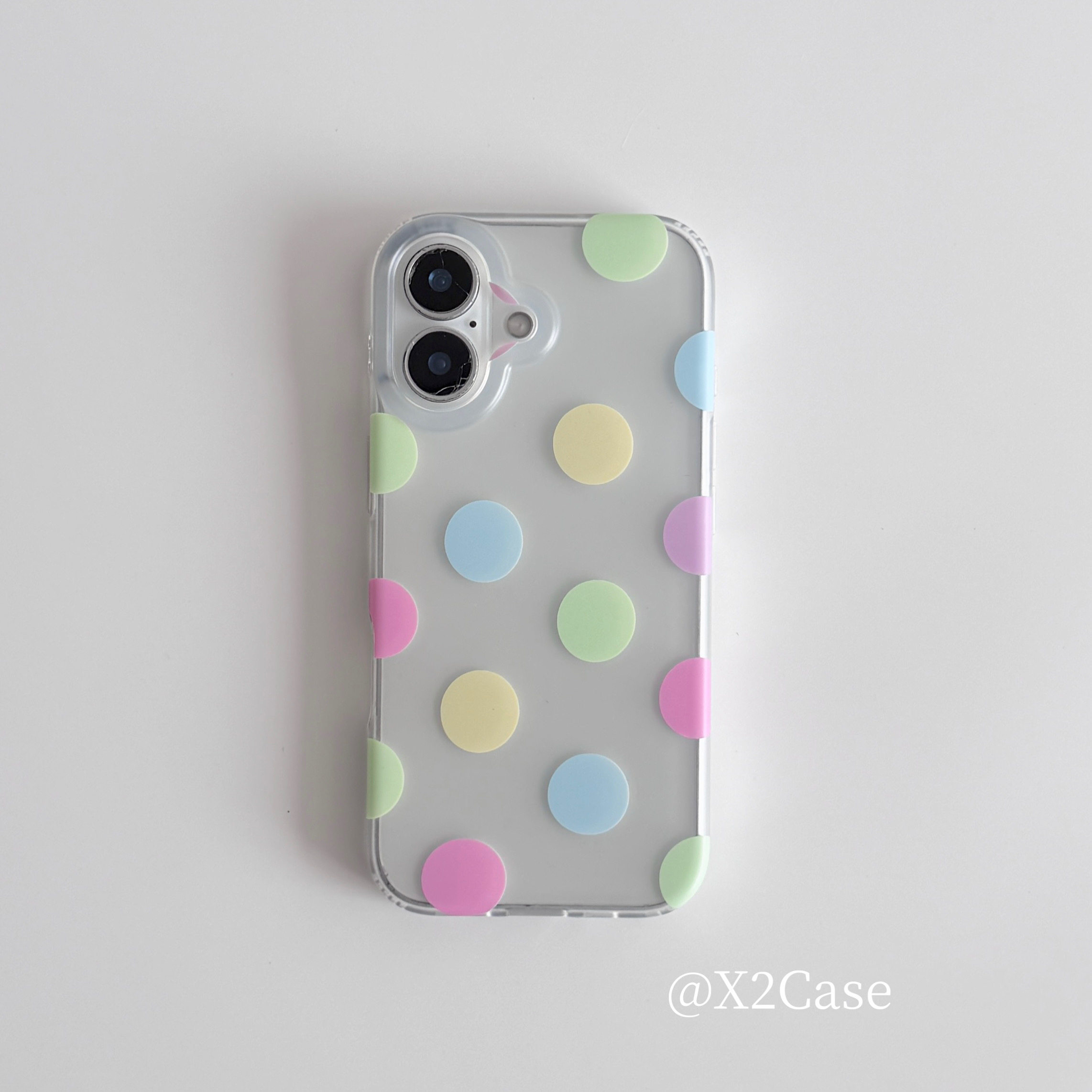 Korea Ins Bunte Polka Dots Mat – Phone Cases Iphone 15 Pro Max Bewertung und Preis
