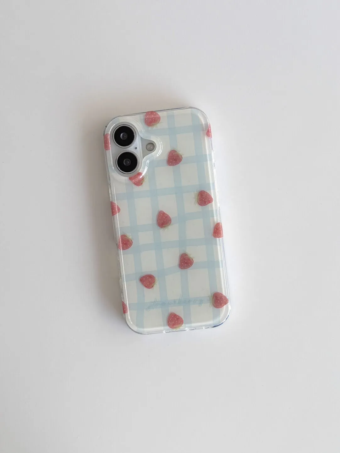 Frische blaue Erdbeer-Grid-Mus – Phone Cases Expensive Bewertung und Preis