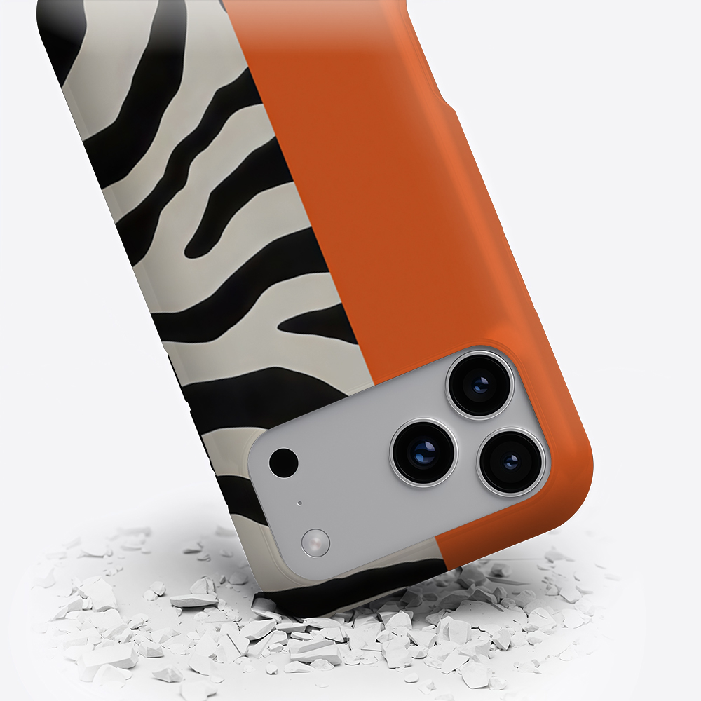 Orange-Schwarze Zebra-Farbbloc – Phone Cases Zebra Bewertung und Preis