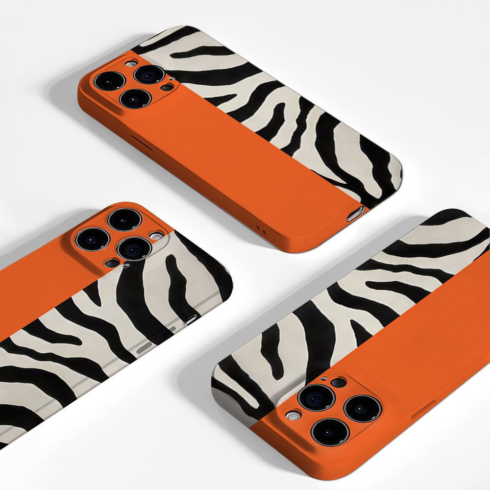 Orange-Schwarze Zebra-Farbbloc – Phone Cases Zebra Bewertung und Preis
