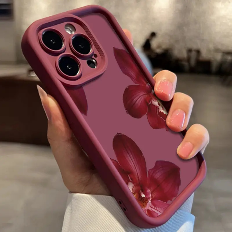 Weinrote Orchideenblüten-Handy – Phone Cases Protective Bewertung und Preis
