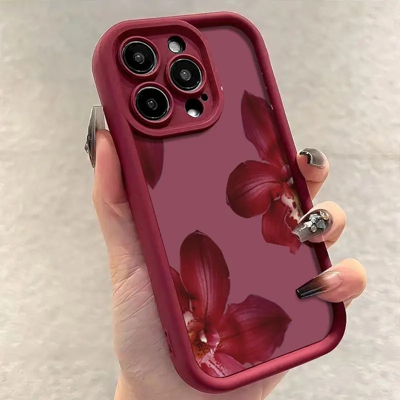 Weinrote Orchideenblüten-Handy – Phone Cases Protective Bewertung und Preis