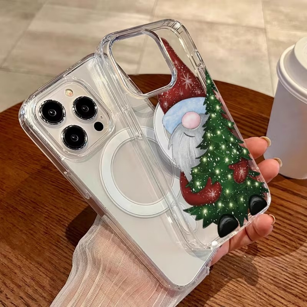 Niedlicher Weihnachtsmann mit  – Phone Cases With Magnet Bewertung und Preis