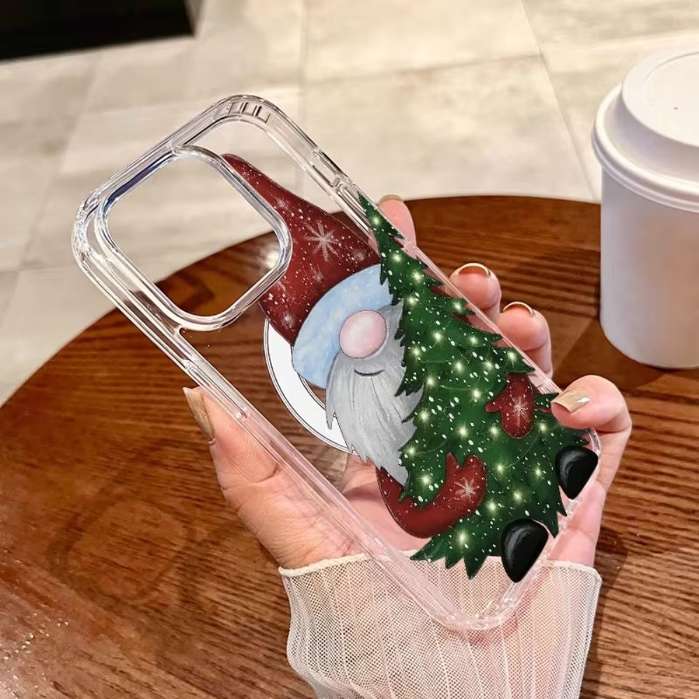 Niedlicher Weihnachtsmann mit  – Phone Cases With Magnet Bewertung und Preis