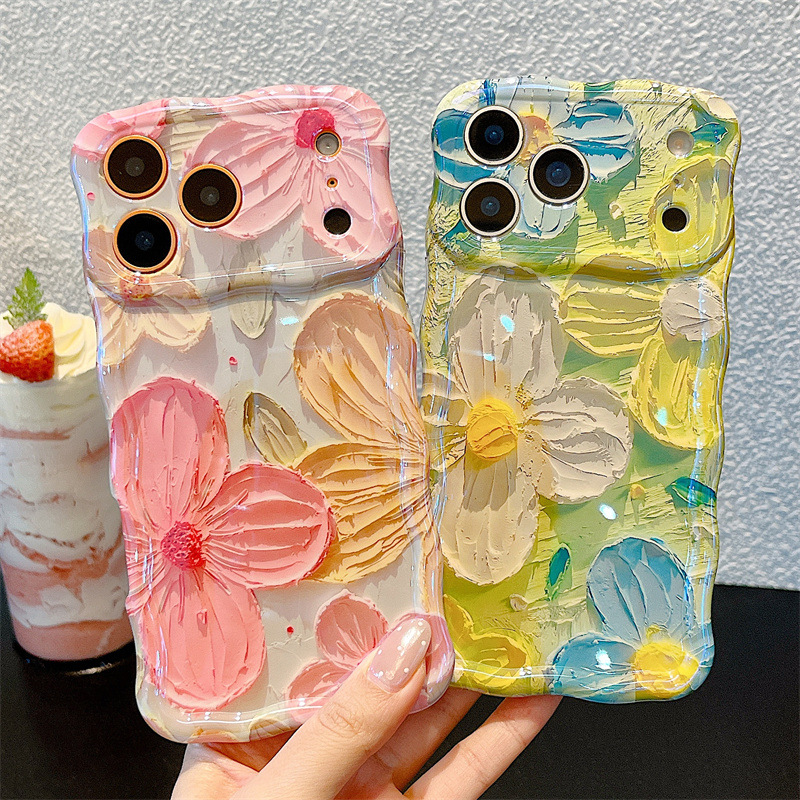 Modische Ölgemälde-Blumen Well – Phone Cases Trending Bewertung und Preis