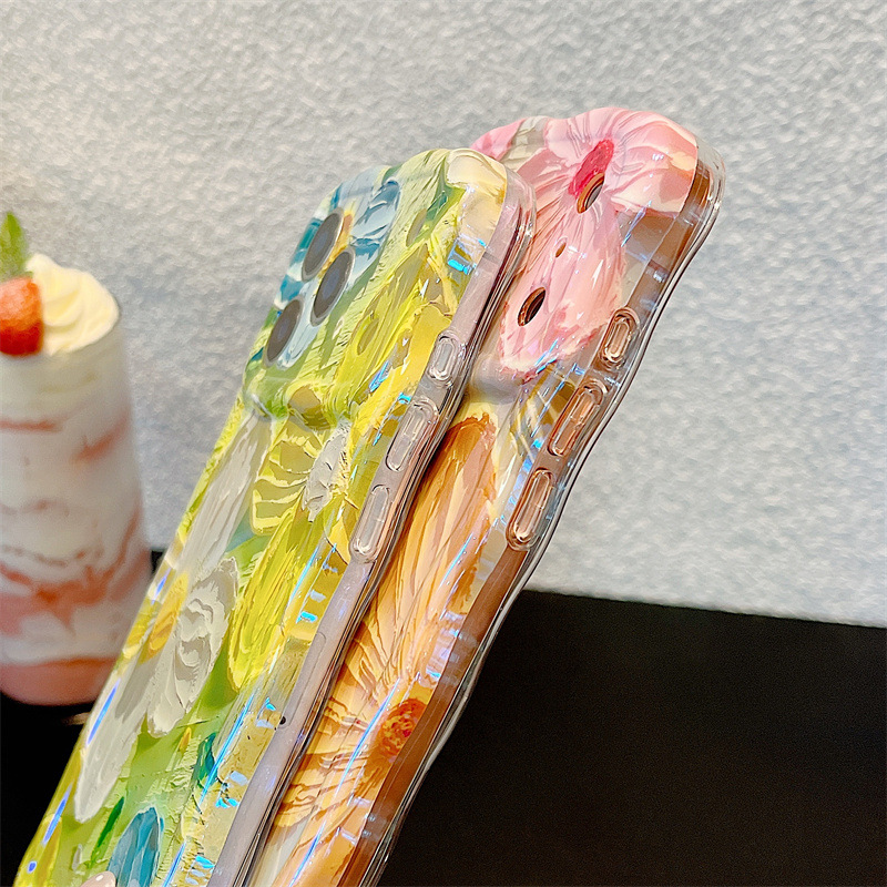 Modische Ölgemälde-Blumen Well – Phone Cases Trending Bewertung und Preis