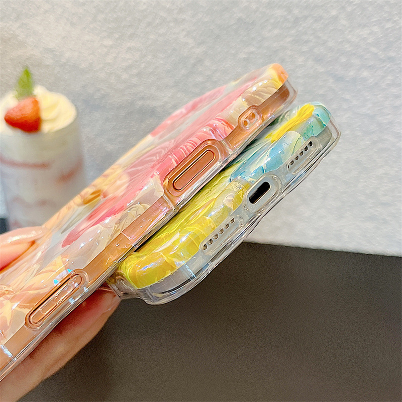 Modische Ölgemälde-Blumen Well – Phone Cases Trending Bewertung und Preis
